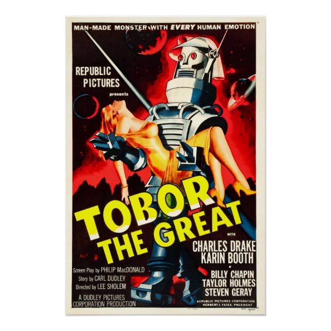 TOBOR Robot Horror Monster Movie Poster (Vorderseite)