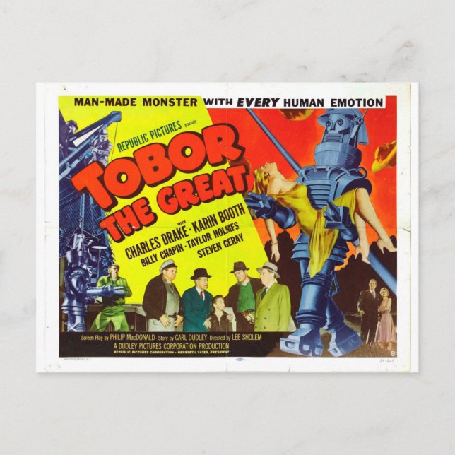 TOBOR THE GREAT POSTCARD POSTKARTE (Vorderseite)