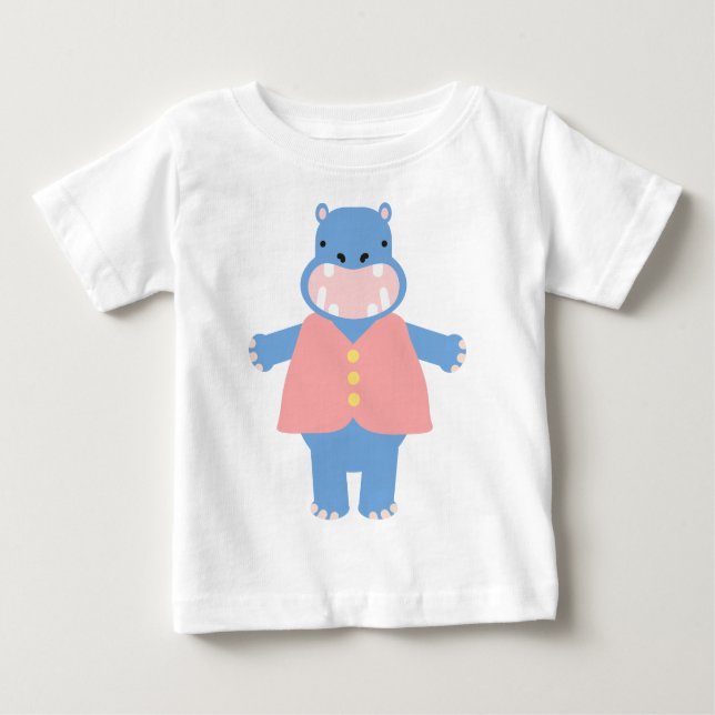 Toby-Flusspferd Baby T-shirt (Vorderseite)