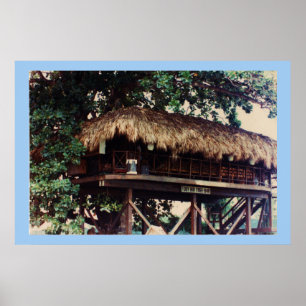 Toby Inn Tree House Bar, Montego Bay Jamaica Poster