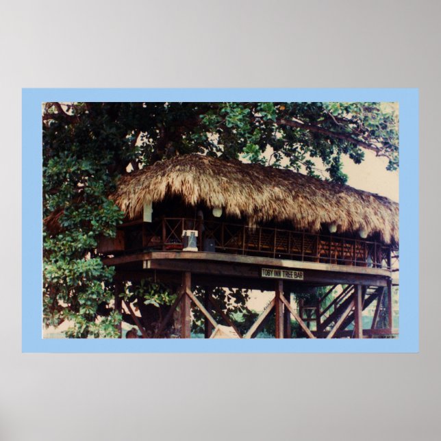 Toby Inn Tree House Bar, Montego Bay Jamaica Poster (Vorne)