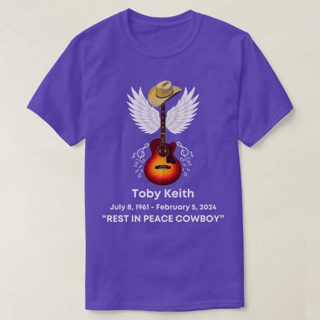 Toby Keith Erholung in Peace Tribute Memorial Crew T-Shirt (Design vorne)