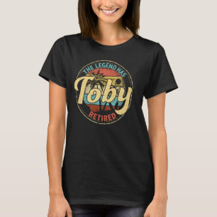 Toby Legend hat die Personalisierte Pensionierung T-Shirt
