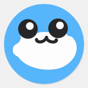 Toby Toad God Face Runder Aufkleber