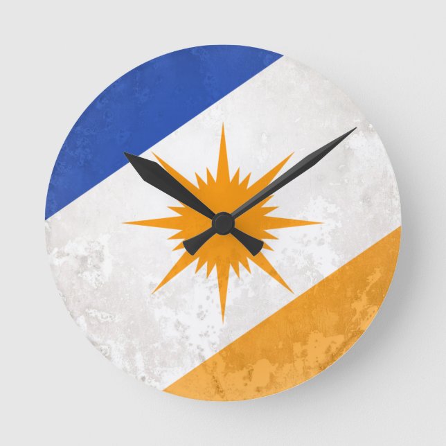 Tocantins Runde Wanduhr (Vorderseite)