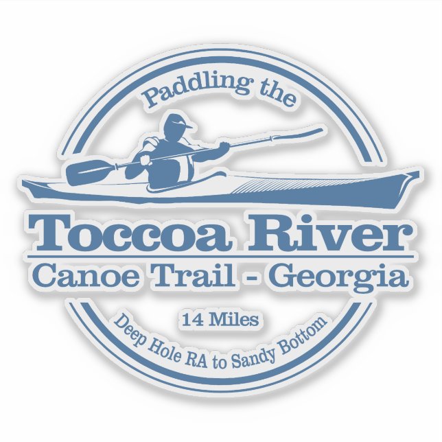 Toccoa River CT (SK) Aufkleber (Vorderseite)