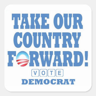 TOCF-Wähler Demokrat - Sq Stickers