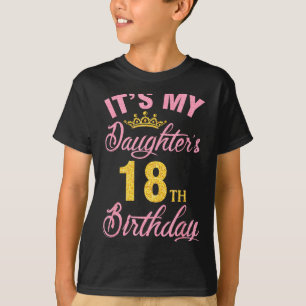 Tochter 18. Geburtstag frohe 18 Jahre für ein Mädc T-Shirt