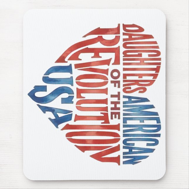 Tochter American Revolution Abstammung DAR Mousepad (Vorne)