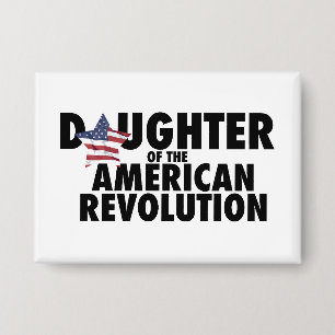 Tochter der Amerikanischen Revolution DAR Stern US Button