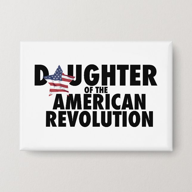 Tochter der Amerikanischen Revolution DAR Stern US Button (Vorderseite)