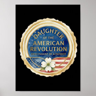 Töchter der Amerikanischen Revolution Patriot USA Poster