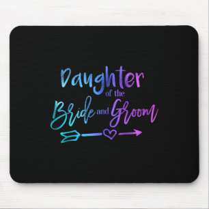 Tochter der Braut und der Groom Matching Wedding Mousepad