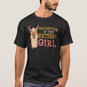 Tochter der Geburtstagskurve Lama Bday Party Cel T-Shirt
