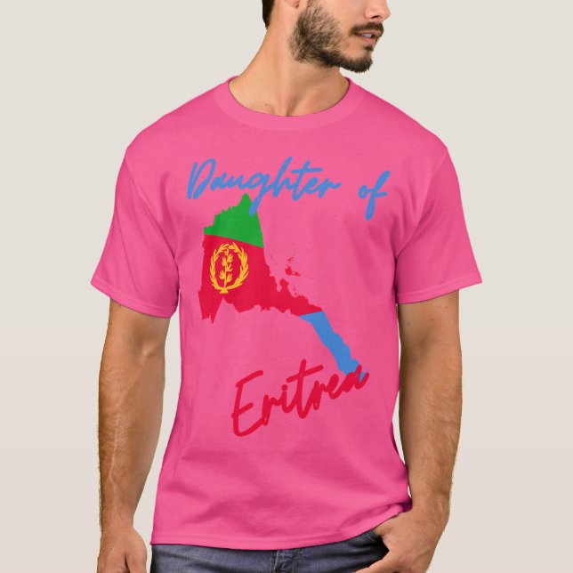 Tochter der Karte von Eritrea T-Shirt (Vorderseite)
