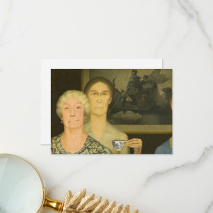 Töchter der Revolution von Grant Wood Dankeskarte