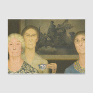 Töchter der Revolution von Grant Wood Seidenpapier