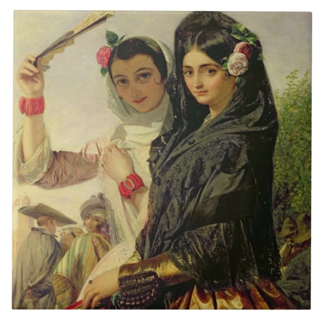 Töchter des Alhambras Fliese (Vorderseite)