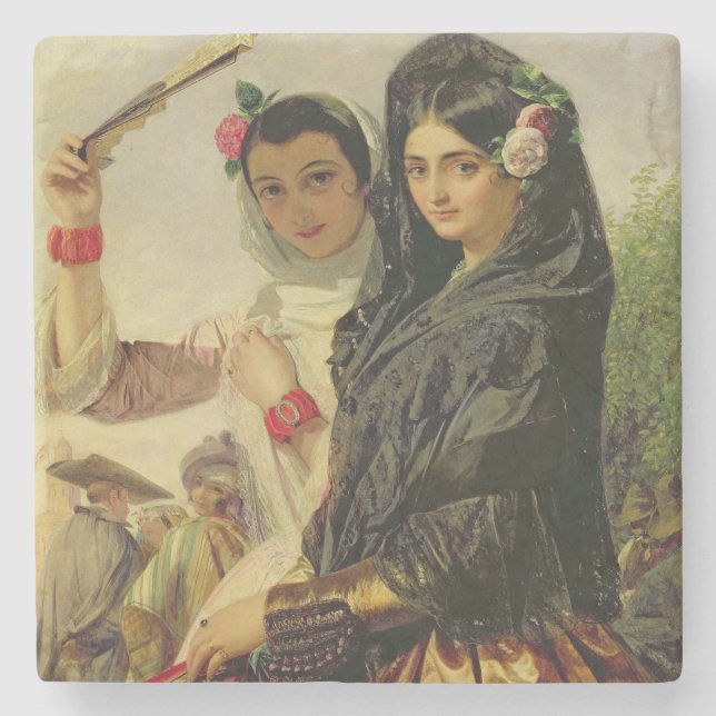Töchter des Alhambras Steinuntersetzer (Vorderseite)