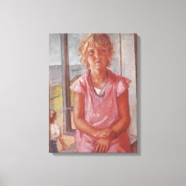 Tochter des Fischers (von Kuzma Petrov-Vodkin) Leinwanddruck