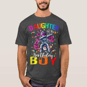 Tochter des Geburtstags Astronaut Jungen Weltraum  T-Shirt