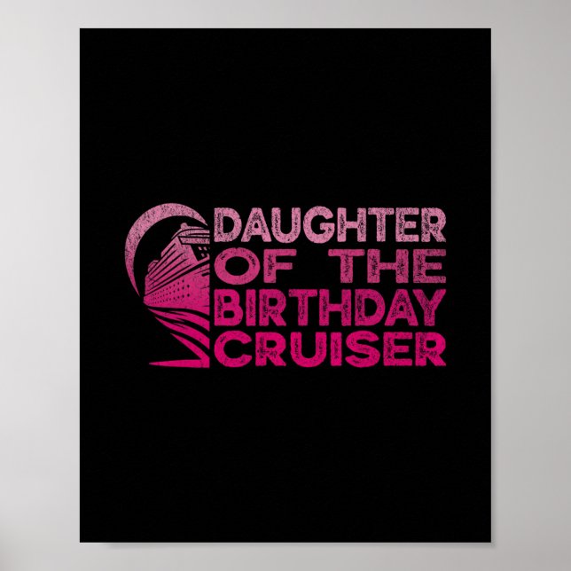Tochter des Geburtstags-Kreuzfahrtschiffs Lustige  Poster (Vorne)