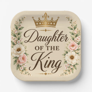 Tochter des King Square Pappteller