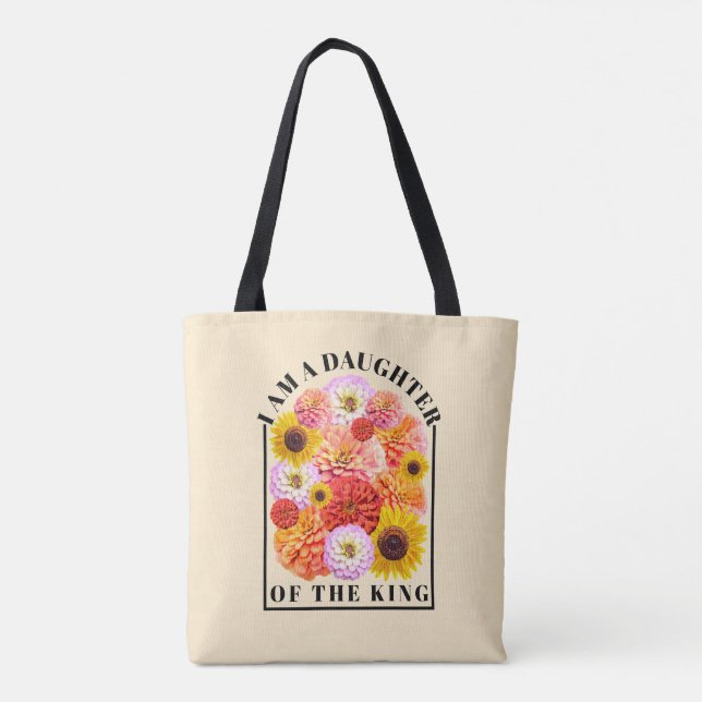 Tochter des Königs Bibelvers Wildblume Glaube (Rückseite)