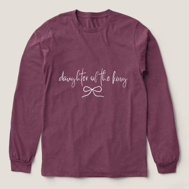 Tochter des Königs Christian Long Sleeve Shirt (Design Vorderseite)