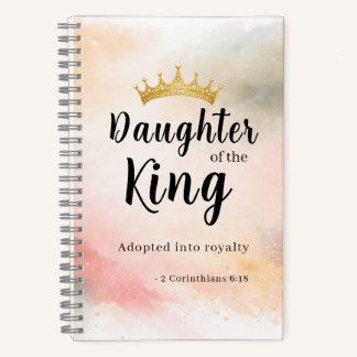 Tochter des Königs Personalisiertes Christentum Notizbuch