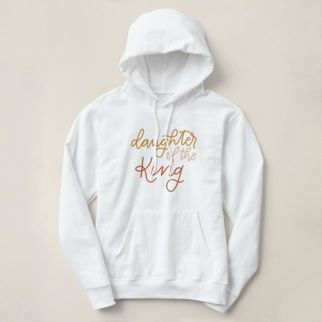 Tochter des Königs Pullover Hoodie (Design vorne)