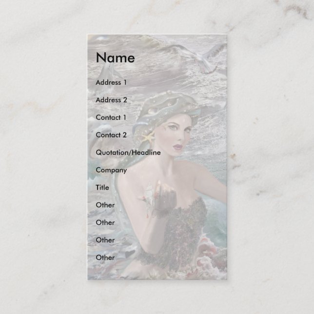 Tochter des Ozeans! Visitenkarte (Vorderseite)