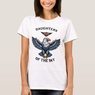 Töchter des Sky Aviation Club Logo-T-Shirts T-Shirt