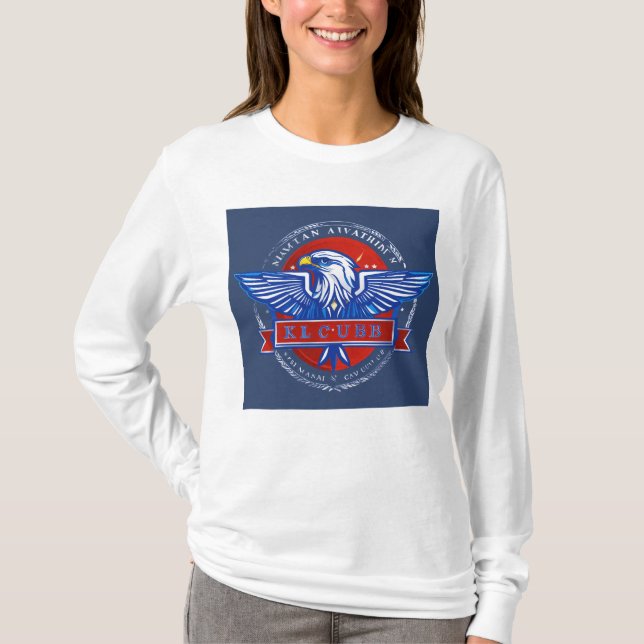 Töchter des T - Shirt des Sky Women's Aviation Clu (Vorderseite)