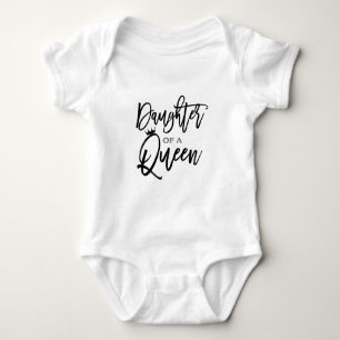 Tochter einer KÖNIGIN Moderne Schrift Trendy Custo Baby Strampler