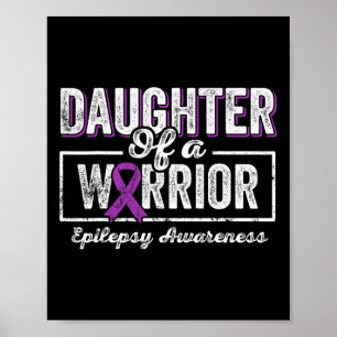 Tochter einer Lila Ribbon-Epilepsie Poster