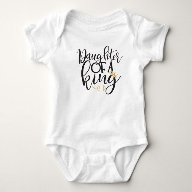 Tochter eines Königs  Baby Strampler (Vorderseite)