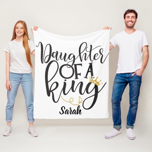 Tochter eines Königs  Fleecedecke (Beispiel)