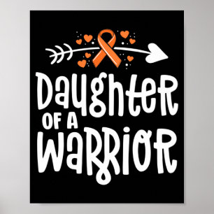 Tochter eines Kriegers Geschenk Familie Leukämie K Poster