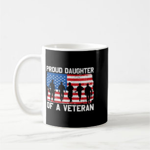 Tochter eines Veteranen des Gedenktags Patriotisch Kaffeetasse