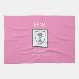 Tochter, Erste Kommune Silver Chalice Geschirrtuch