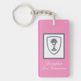 Tochter, Erste Kommune Silver Chalice Schlüsselanhänger