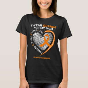 Tochter gibt Leukämie Bewusstseinsbildung Mama Leu T-Shirt