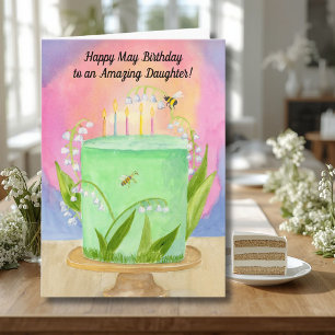 Tochter Glücklich Alles Gute zum Geburtstag Lily v Karte