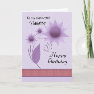 Tochter - Happy Birthday - Digital Floral Karte