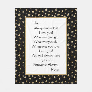 Tochter I Liebe Fleecedecke