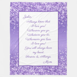 Tochter I Liebe Fleecedecke