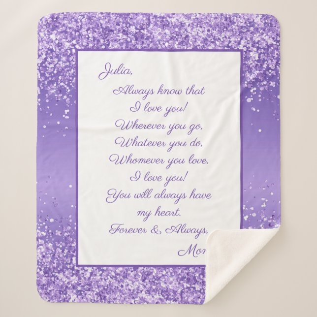 Tochter I Liebe Sherpadecke (Vorderseite)