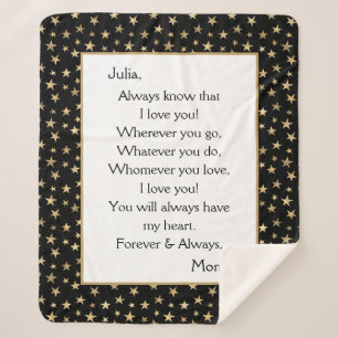 Tochter I Liebe Sherpadecke