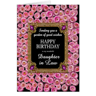 Tochter im Gesetz Geburtstag Pink Daisies